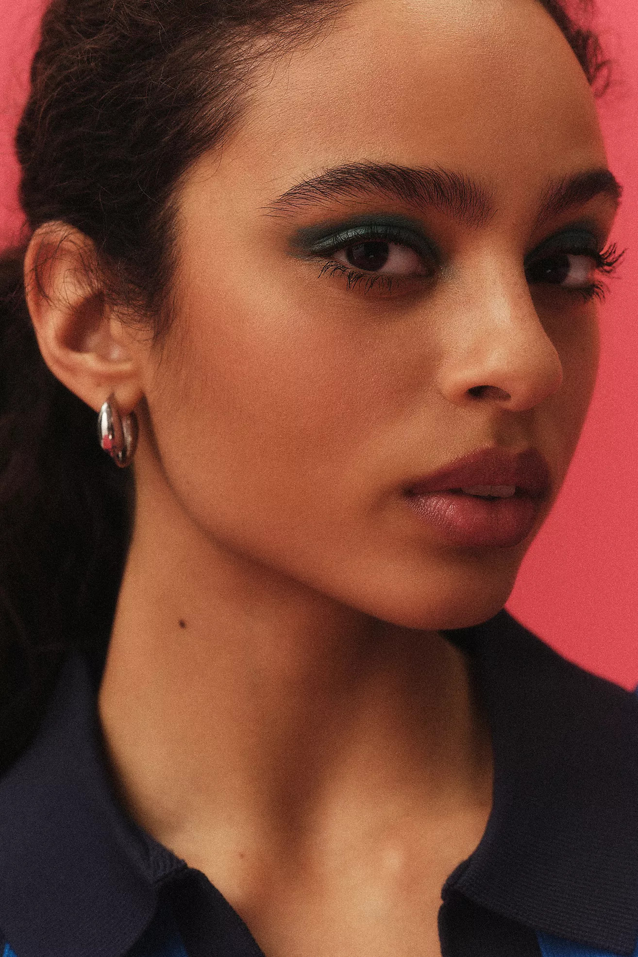 Teardrop Circle Huggie Earrings | Anthropologie (US)