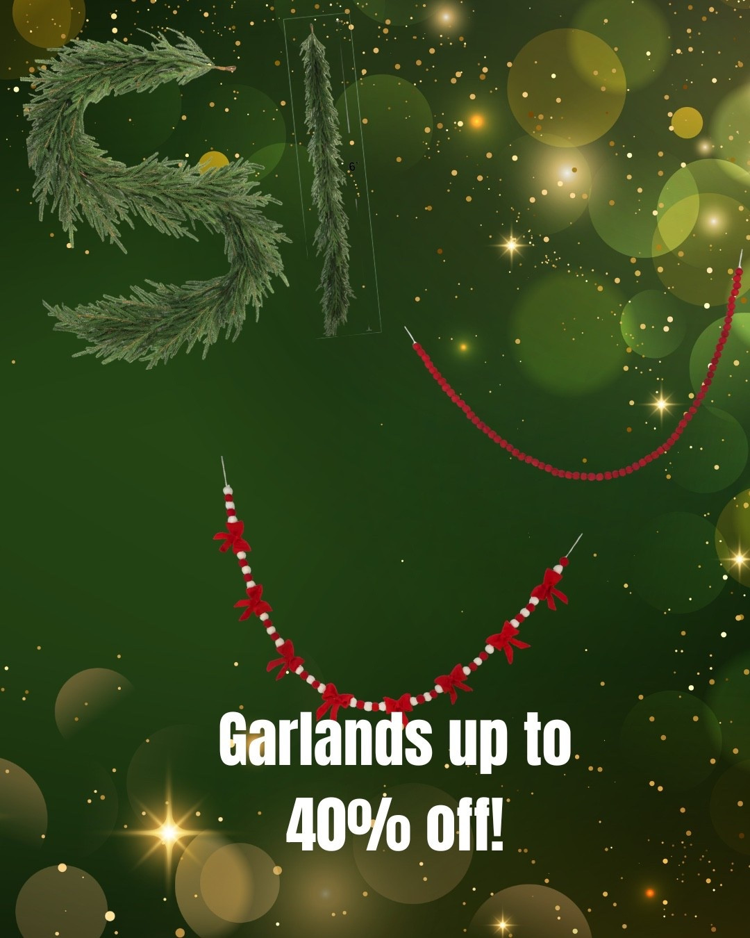 Garlands are on sale! There are soo many cute ones! #christmas #christmasdecorinspo

#LTKHoliday #LTKSaleAlert