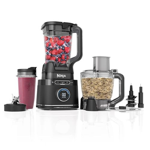 Ninja | All-in-One Blender & Food Processor | Best for Smoothies, Cookie Dough, Salsas, Cole Slaw & More | BlendSense Intelligence for Perfectly Smooth Results | 1800 Watt | Black | TB401 | Amazon (US)