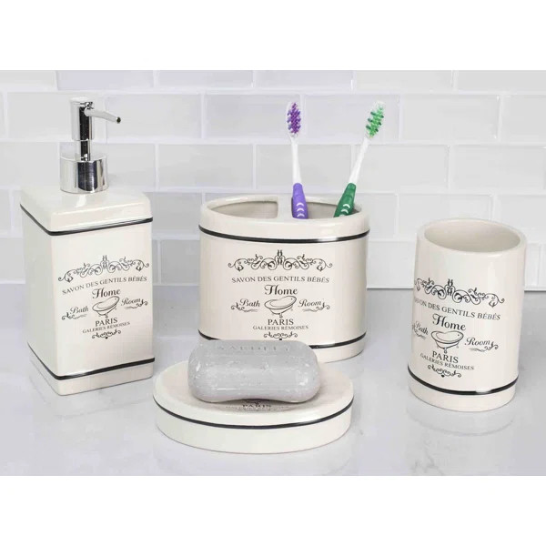 Coalville 4 Piece Bathroom Accessory Set | Wayfair North America