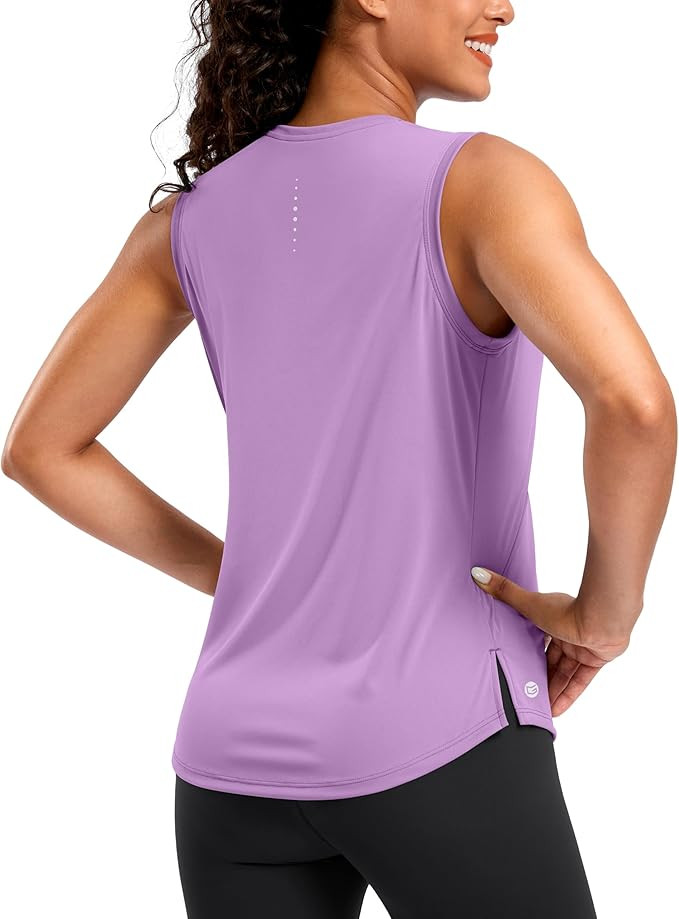 G Gradual Women's Sleeveless Workout Tops Lightweight High Neck Tennis Yoga Shirts Running Athlet... | Amazon (US)