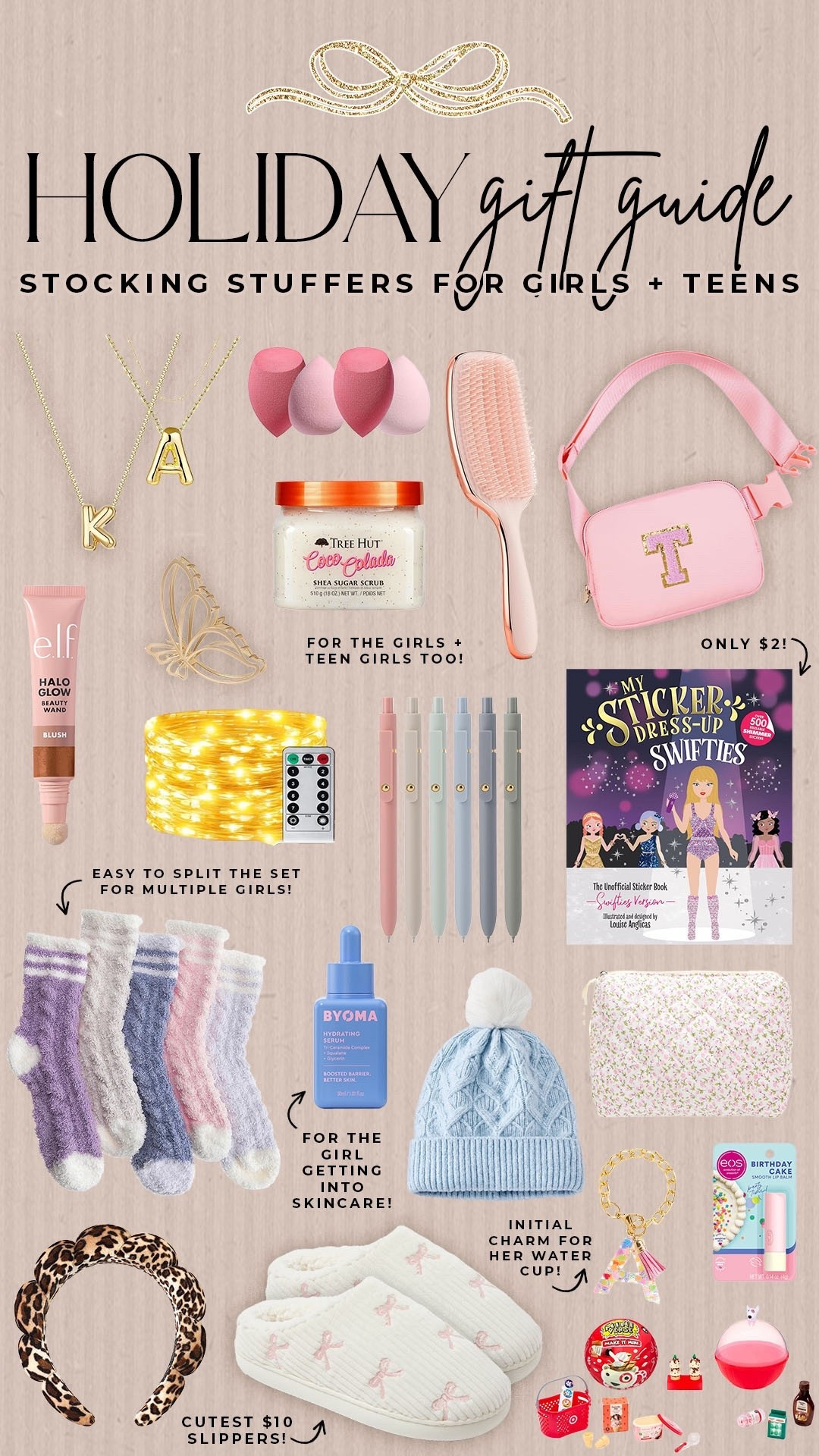 Stocking stuffers for girls and teen girls!

#stockingstuffers

Stocking stuffers for girls. Teen girl stocking stuffers. Amazon stocking stuffers. 

#LTKHoliday #LTKKids #LTKGiftGuide