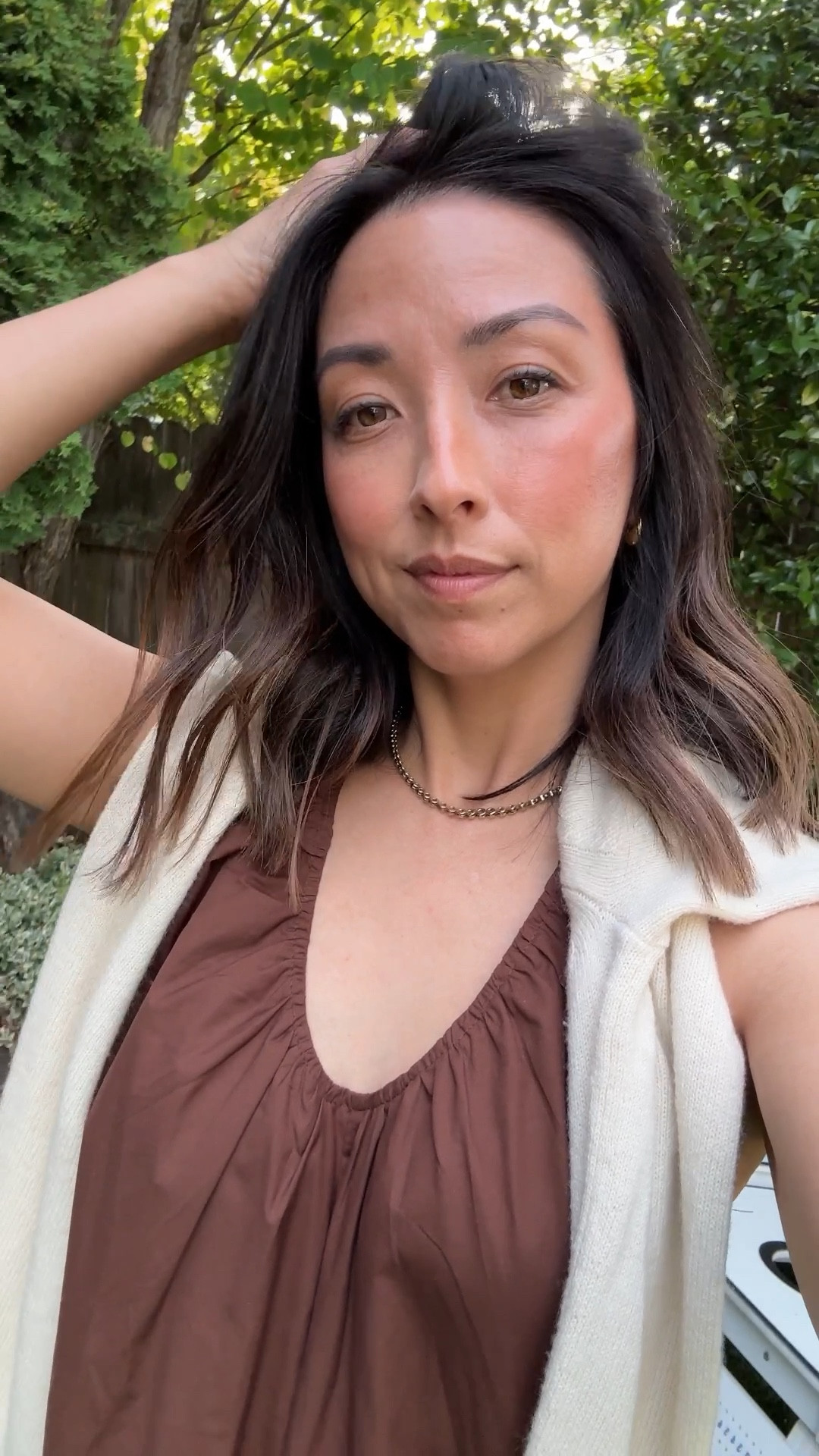 Easy petite-friendly maxi dress. Length is great. Has pockets. Love the neckline. 

Amazon dress xs
Everlane cashmere sweater xs
Tkees sandals 6. Run tts
Dorsey James necklace 15”
J.crew earrings (old)

#LTKPetite #LTKTravel