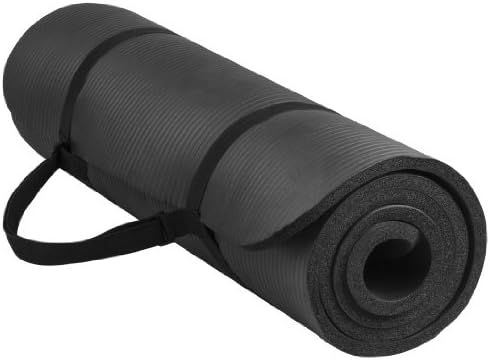 BalanceFrom GoYoga All-Purpose 1/2-Inch Extra Thick High Density Anti-Tear Exercise Yoga Mat with Ca | Amazon (US)