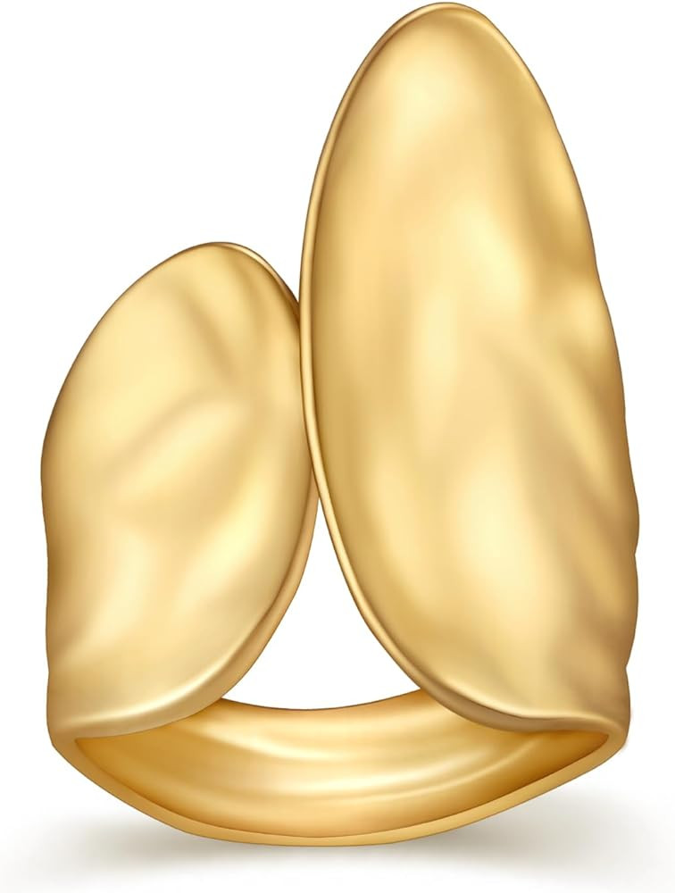 Women's Stackable Open Ring Thick Statement Ring Simple Stackable Ring Women's Jewelry Gifts | Amazon (US)