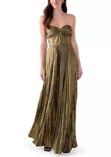 Women's Strapless Satin Gown | Belk