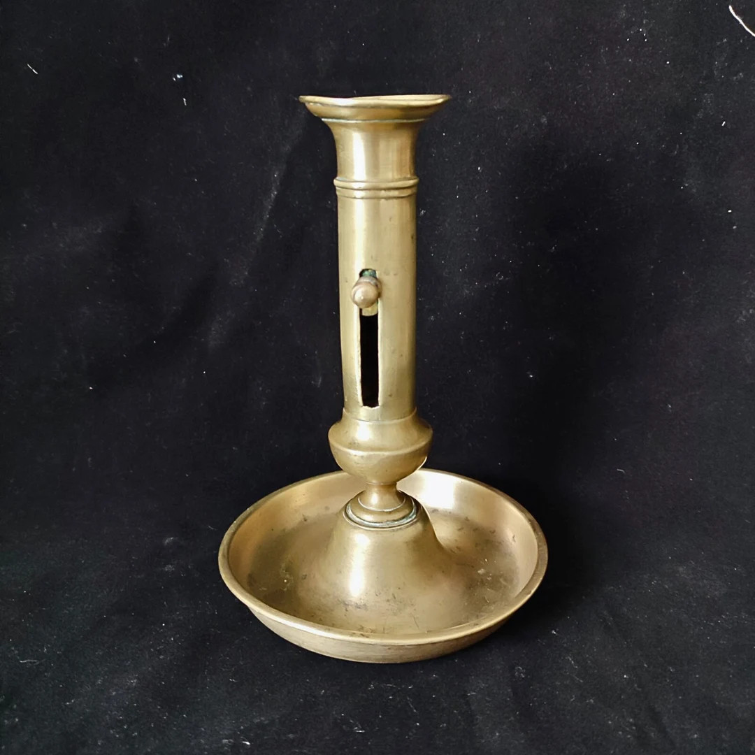 Brass Candle Holder With Pusher, Adjustable Candle Holders, Old Decor, French Antique, French Vin... | Etsy (US)