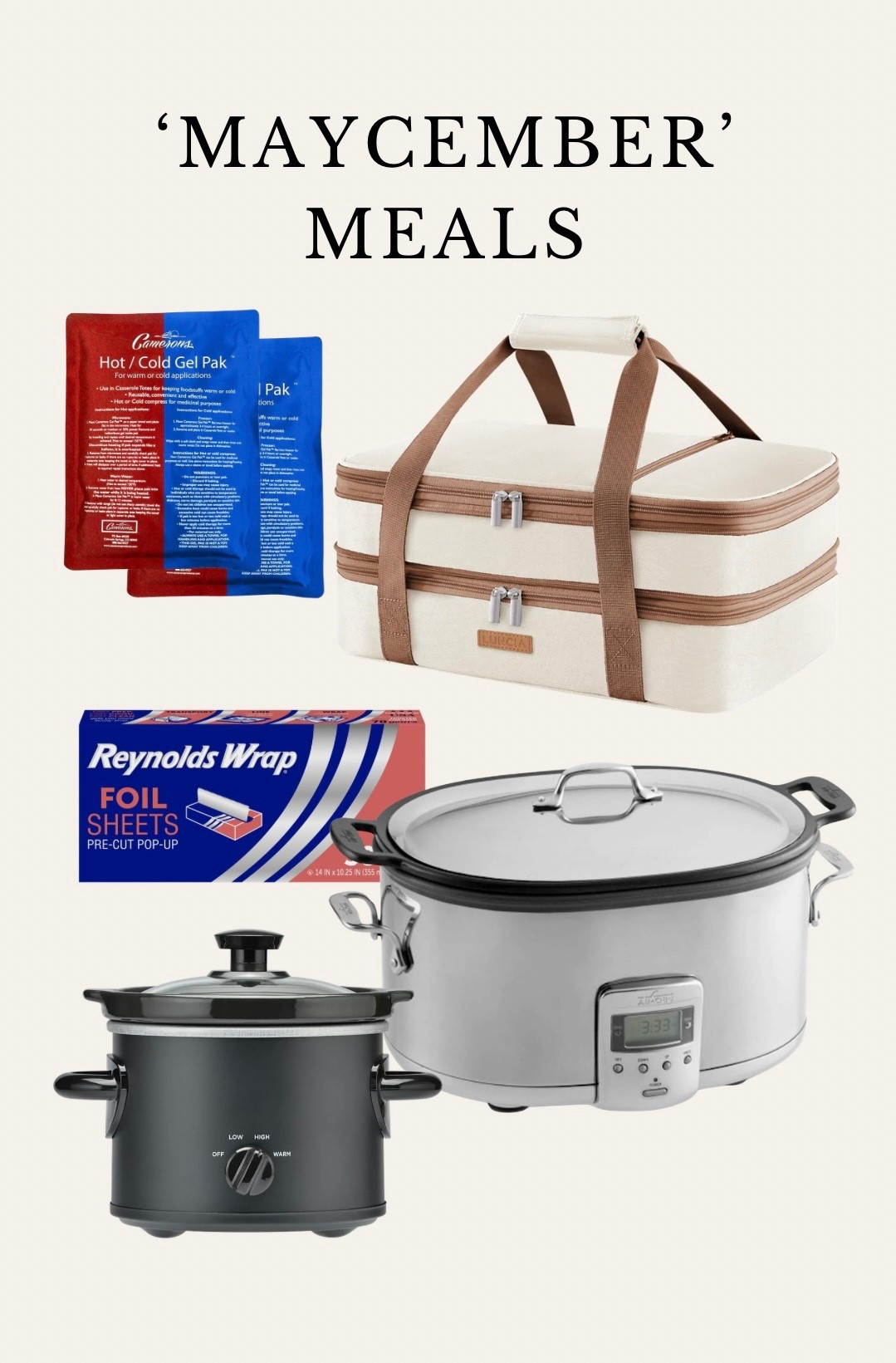 Here’s everything I’m using for our “Maycember Meals”. Every Wednesday I’ll be sharing a “ready when you are” meal and every Friday I’ll be sharing an “on-the-go” meal.

#LTKHome #LTKfoodie #LTKmomlife