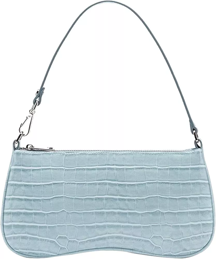 90s Shoulder Bag for Women Vegan Leather Crocodile Purse Classic Clutch  Handbag