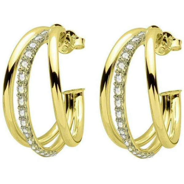 Triple Claire Hoops with CZs | Sheila Fajl