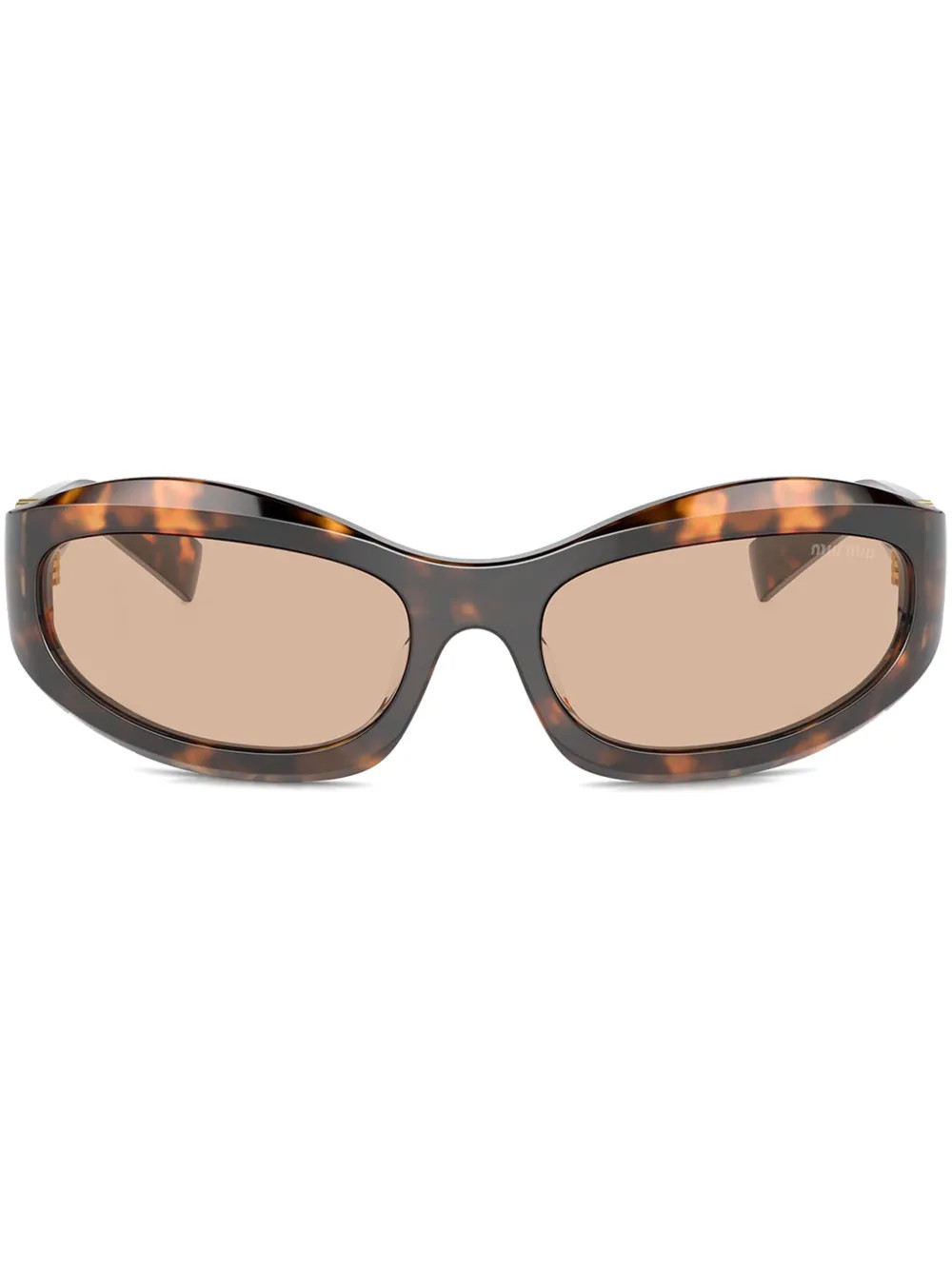 Miu Miu Eyewear oversize-frame Sunglasses | Brown | FARFETCH ES | Farfetch Global