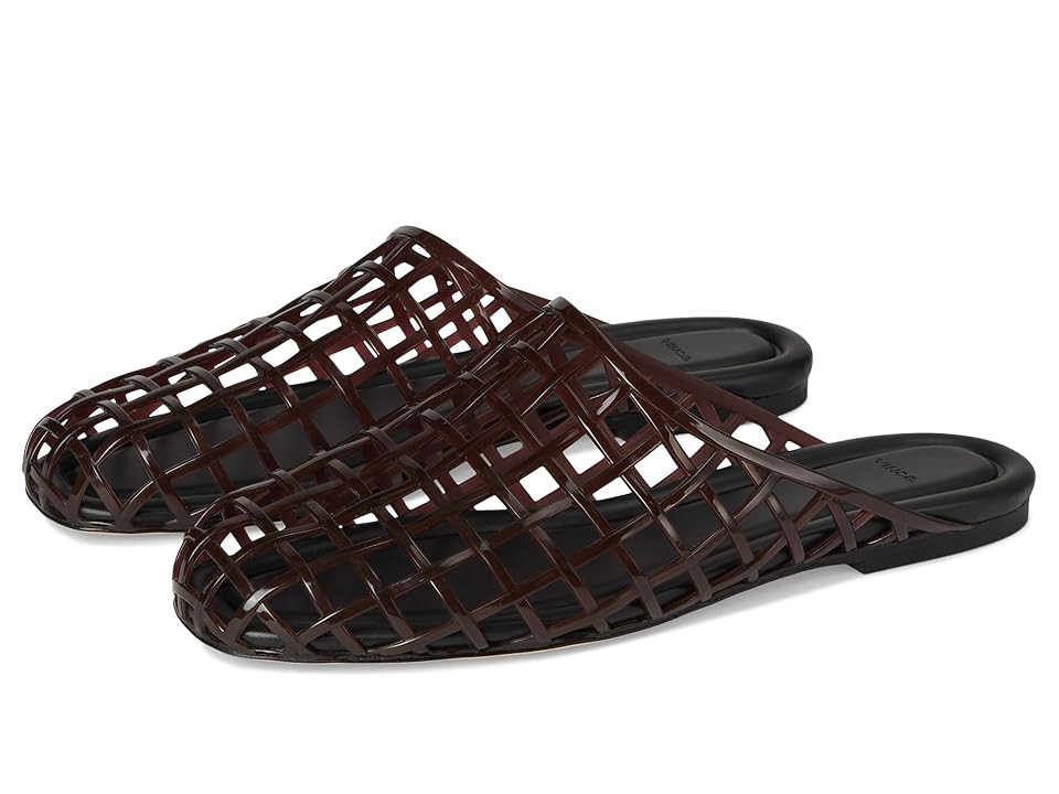 Vince Barcelona Jelly Mule/Clog Shoes Women's Shoes Ganache : 9 M, Synthetic | Zappos