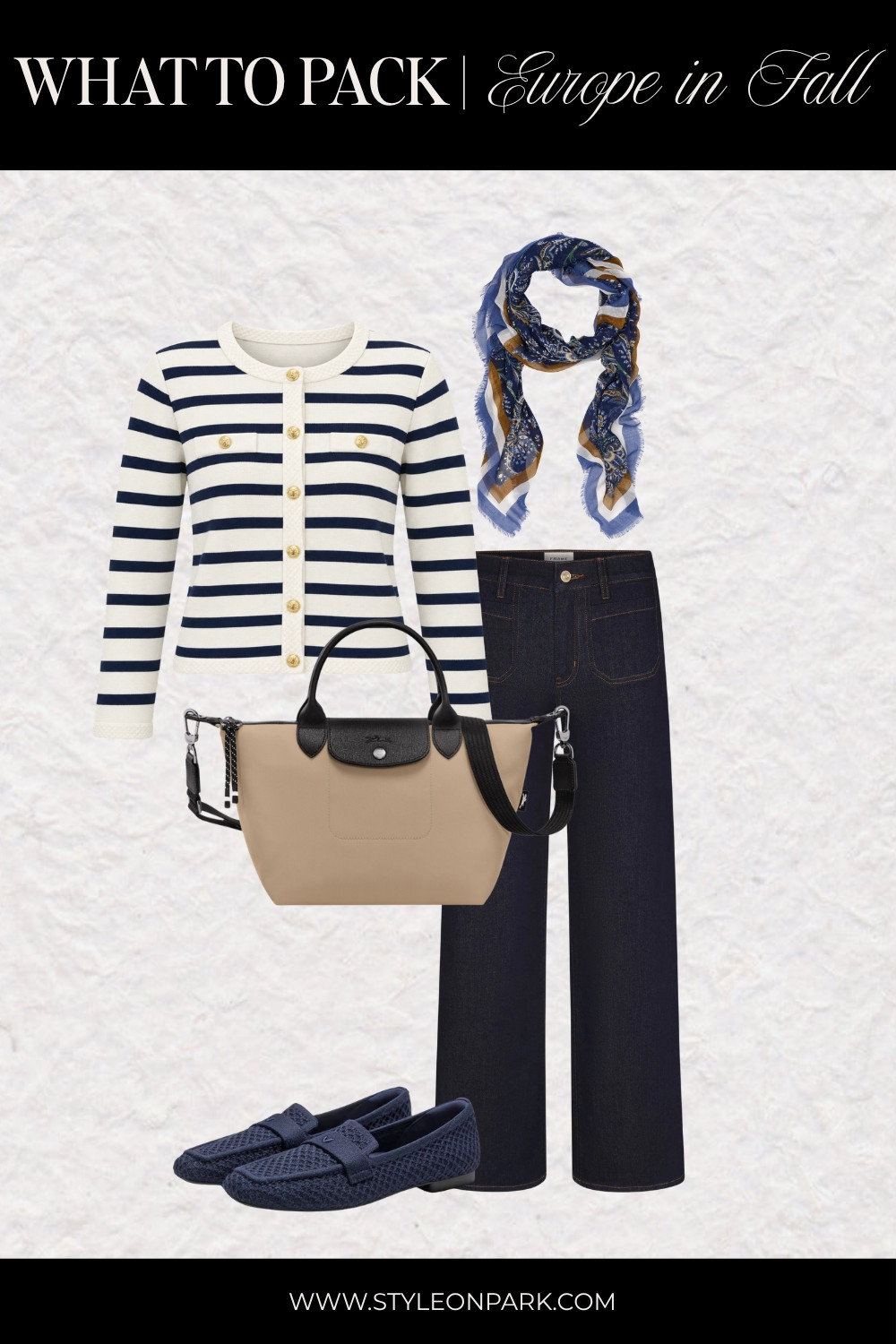 What to Pack | What to Wear This Fall

Striped cardigan, dark wash sailor denim, loafers, scarf, and tote 

 #LTKOver40 #LTKWorkwear #LTKTravel