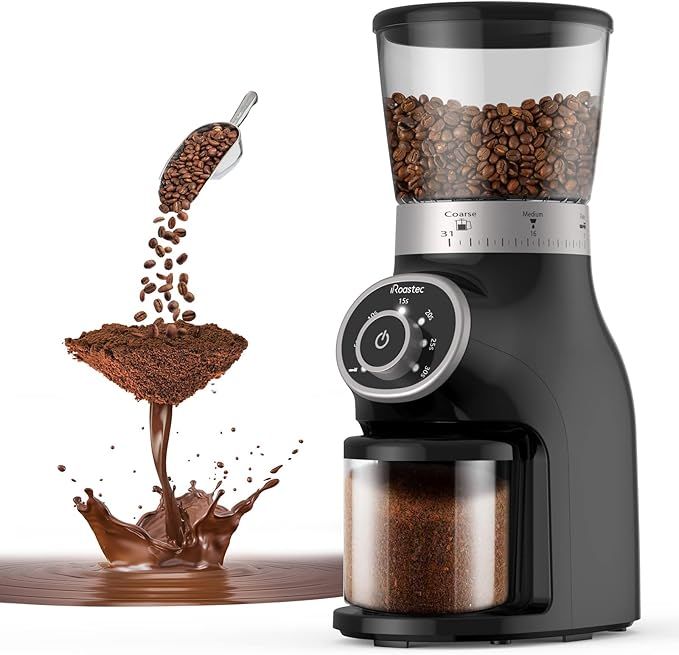 Burr Coffee Grinder, Adjustable Burr Mill Coffee Bean Grinder with 31 Precise Gring Setting for 3... | Amazon (US)