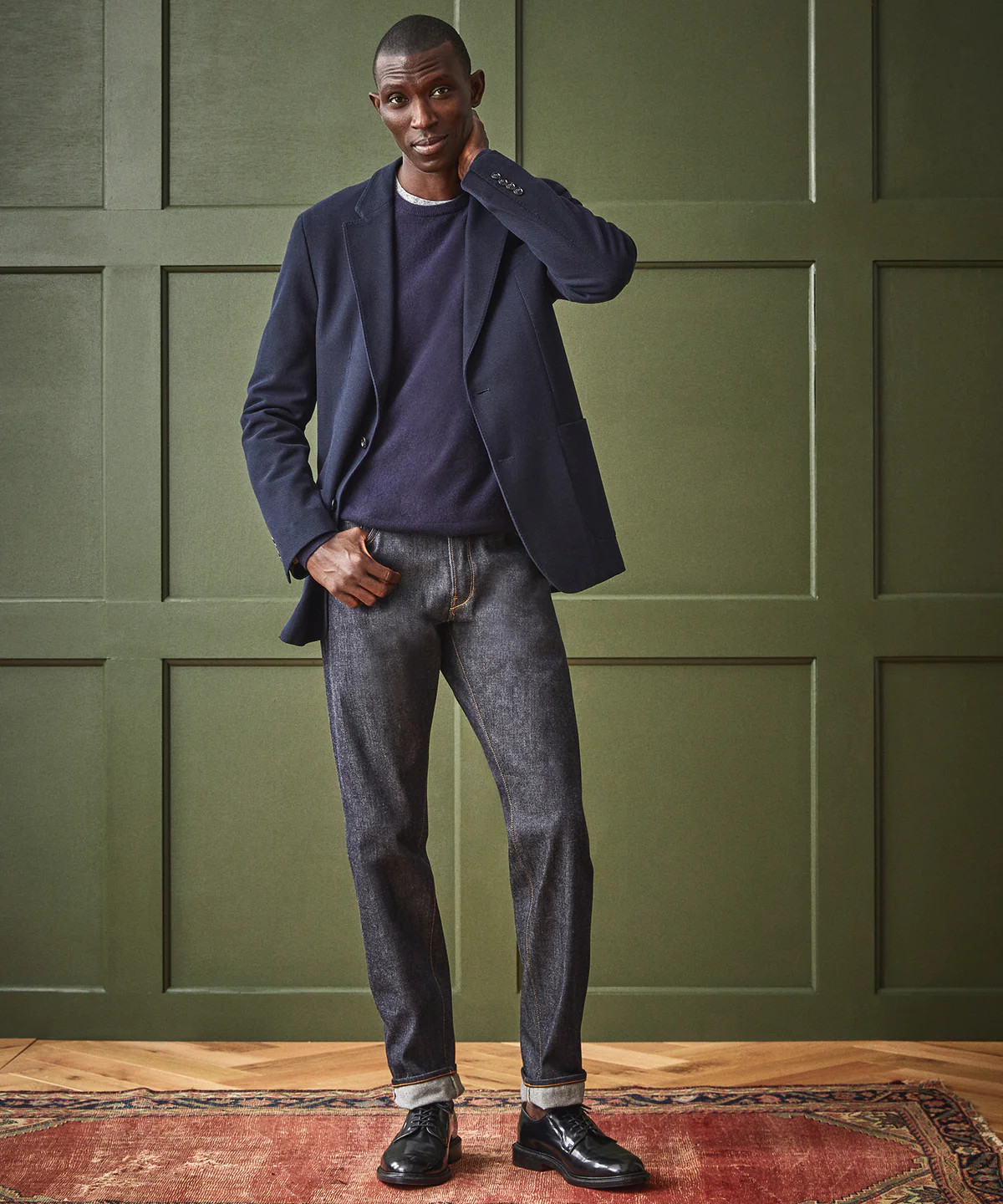 Italian Knit Madison Sport Coat in Navy | Todd Snyder