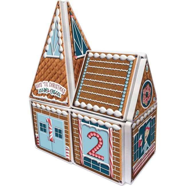 Gingerbread Advent Calendar Magna-Tiles Structure Set | Maisonette