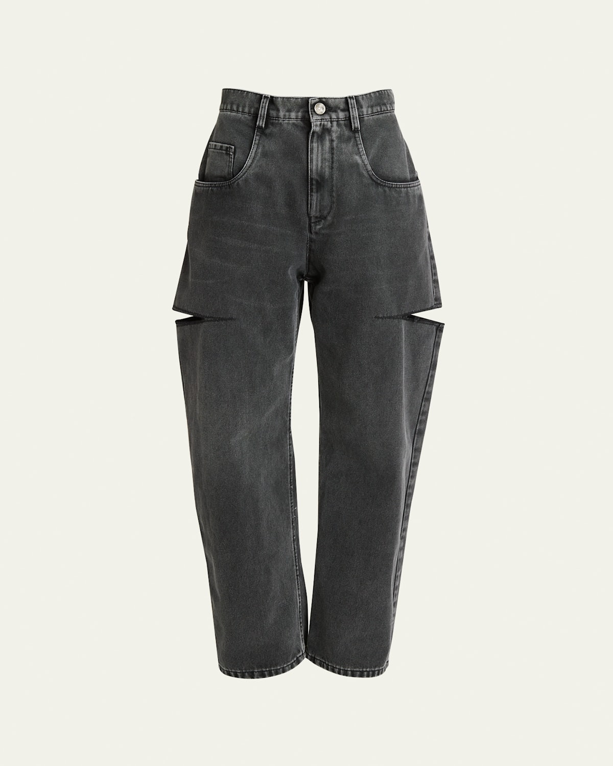 Slit Denim Pants | Bergdorf Goodman