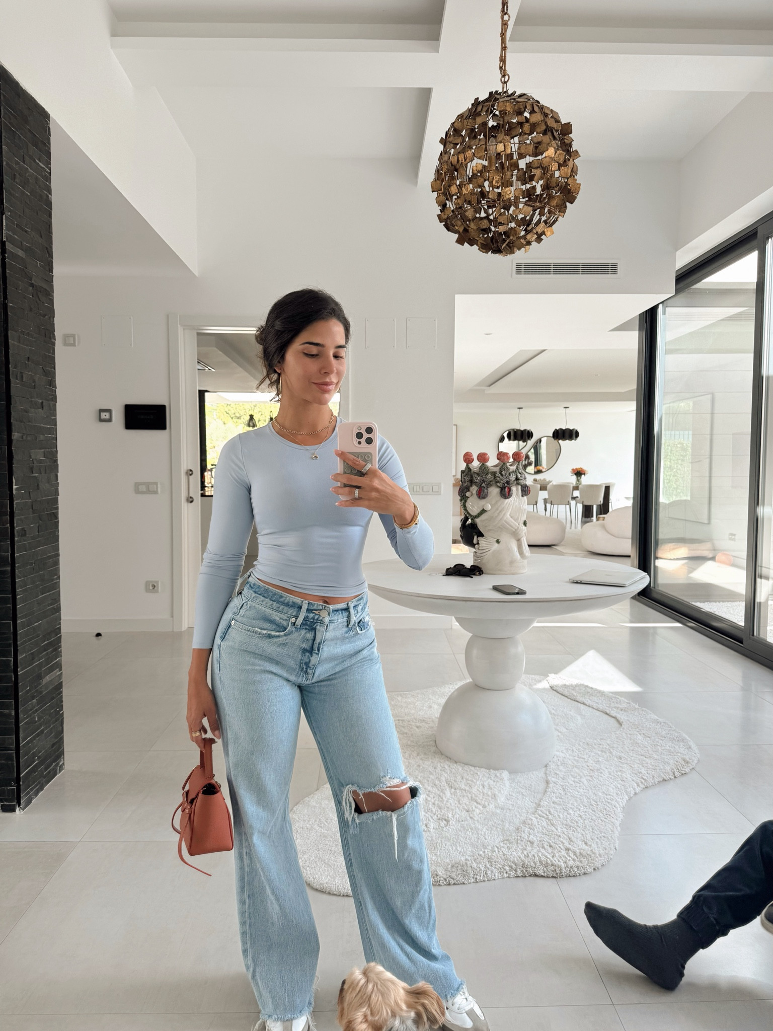 Casual chic vibes with this perfect jeans-and-top combo 💙 These staples are not just timeless but super budget-friendly too! Whether you're dressing up or keeping it relaxed, these pieces are a must-have for every wardrobe. Shop my outfit details on LTK! #LTKdenim #LTKcasualstyle #LTKunder50 #JeansOutfitInspo

#LTKHoliday #LTKOver40
