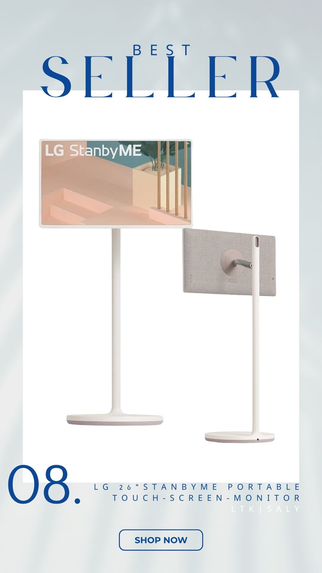 CYBER WEEK TECH DEAL: LG StanbyMe Portable Monitor! 📺✨

The LG 27” StanbyMe Touch-Screen Monitor is one of the most viral tech buys of the year — and it’s on Cyber Week /Black Friday sale! This portable, cordless screen is perfect for bedroom setups, kitchen viewing, home workouts, travel, gaming, and movie nights anywhere.

Why it’s worth it:
✨ Built-in battery (no outlets needed)
✨ Rolls room-to-room on 5 wheels
✨ Rotates portrait or landscape
✨ Touchscreen + remote
✨ Wirelessly mirrors your phone/tablet/laptop
✨ Works with AirPlay2, NFC, and HomeKit

It’s the ultimate portable TV, work-from-home screen, or gift for tech lovers. Linking it now in my LTK!

#LGStanbyMe #TechDeals #CyberWeek2025 #BlackFridayDeals #HomeTech #PortableMonitor #TouchScreenTV #AmazonTechFinds #LTKtech #LTKsaleAlert #SmartHome #ViralTech #HomeSetup #ProductivityEssentials

#LTKGiftGuide #LTKHome #LTKCyberWeek