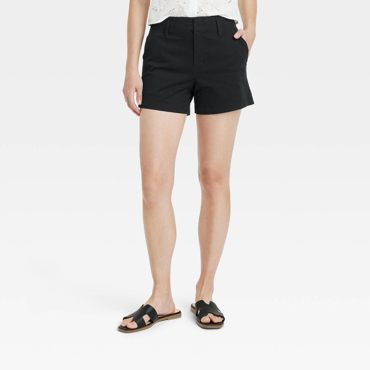 Women's High-Rise Everyday Chino Shorts - A New Day™ | Target