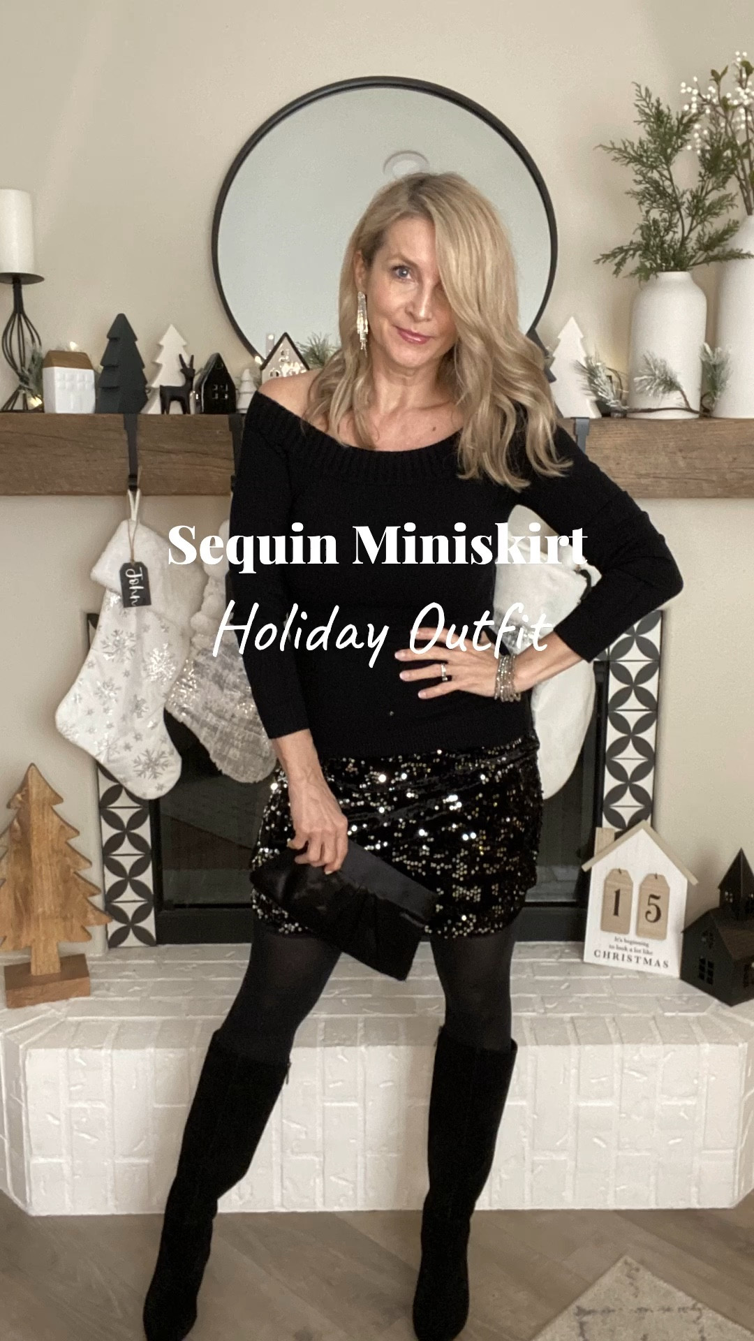 Who says women over 40 can’t wear miniskirts? Just pair this cute sequin number with black thights and a pair of tall, suede boots and you you’ll prove the myth wrong!  🖤

Shop below⬇️⬇️⬇️

#LTKsequinmini #LTKholidayparty #LTKChristmasparty #LTKgiftguidesher #LTKHolidayoutfits #LTKgiftsforher #LTKover50 #LTKboots #LTKearrings

#LTKover40 #LTKVideo #LTKHoliday
