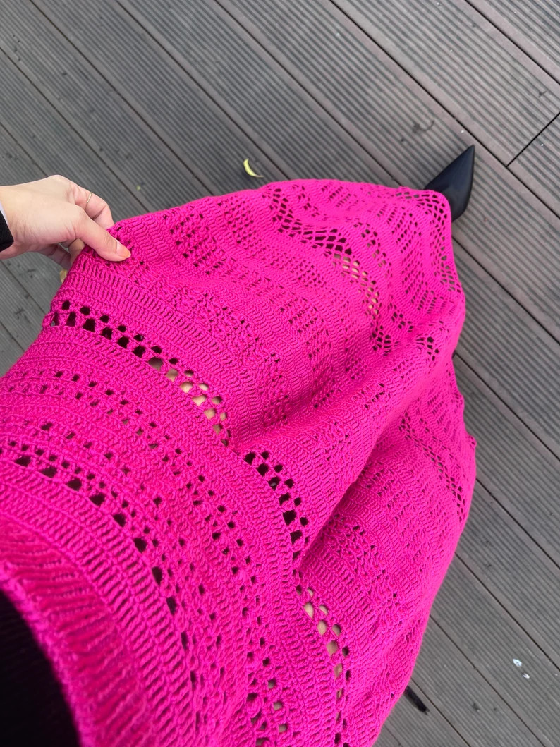 Crochet Skirt Knitted Long Skirt Unique Handmade Skirt - Etsy | Etsy (US)