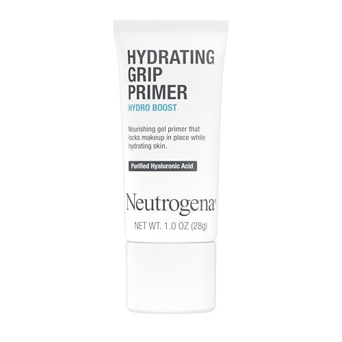 Neutrogena Hydro Boost Hydrating Grip Primer with Purified Hyaluronic Acid, Invisible Gel Face Primer Locks Makeup in Place, Extends Wear and Hydrates Dull Skin, Dewy Finish, 1.0 oz | Amazon (US)