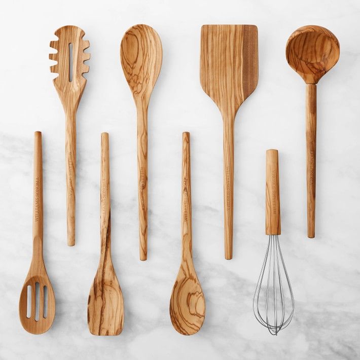 Williams Sonoma Ultimate Wood Utensil Set of 8 | Williams-Sonoma