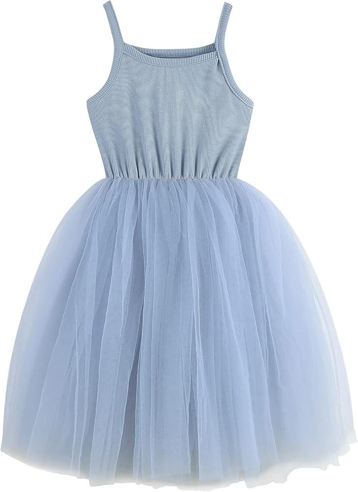 Baby Girls Tutu Dress Long Sleeve Toddler Sleeveless Dresses Infant Tulle Sundress | Amazon (US)