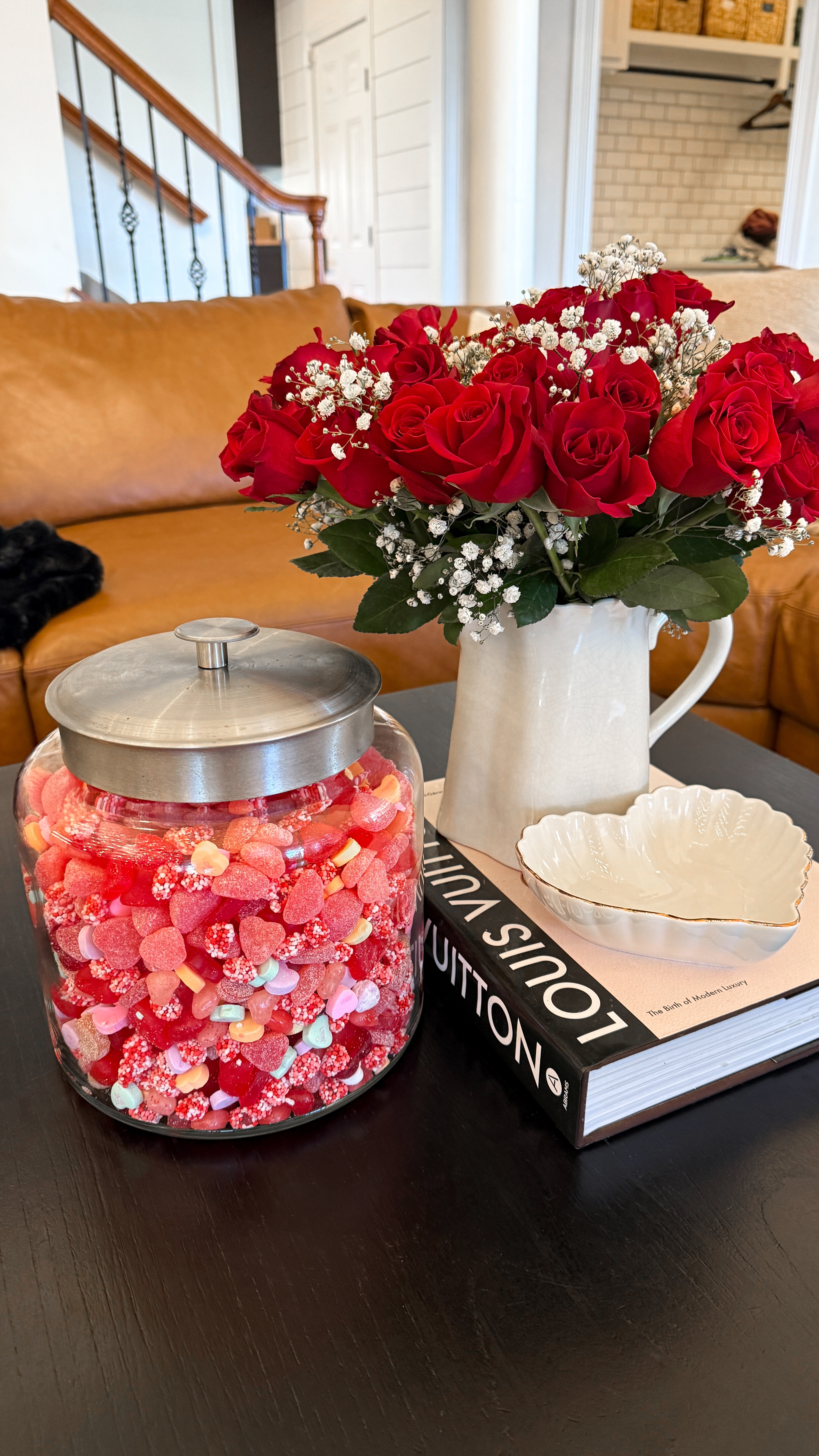Valentine's Day coffee table styling💘

valentines day, galentines day, coffee table, living room, louis vuitton coffee table books, coffee table books, decor, home decor, target glassware, jar, glass jar, afloral roses, boy mom, nashville mom, Samantha Bauchmann 

 #LTKHome #LTKFindsUnder100 #LTKFamily