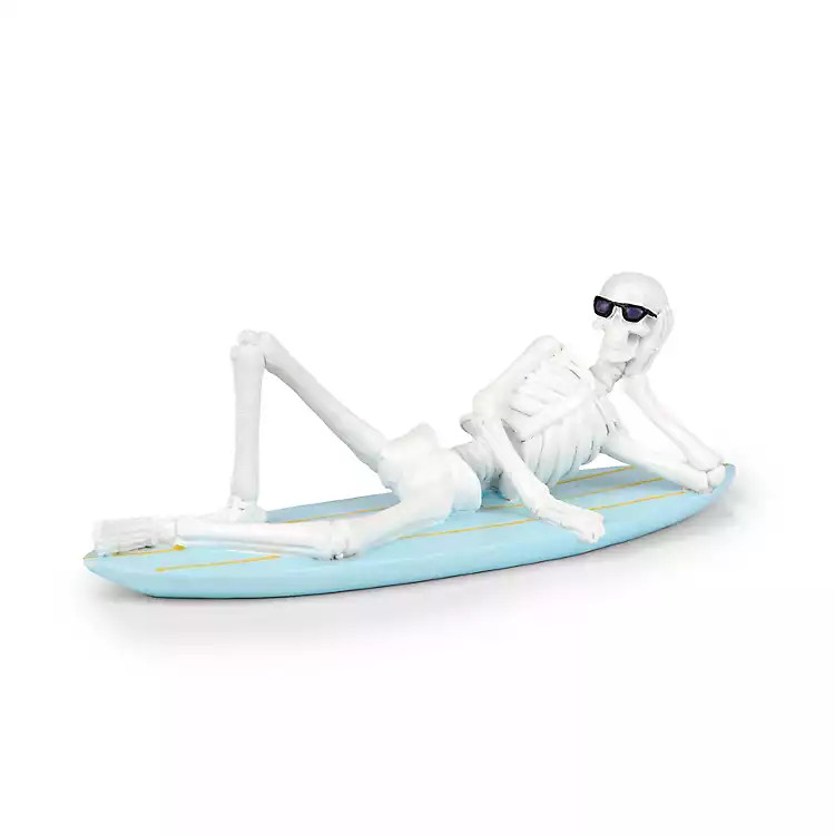 New! Billie Skeleton on Surfboard | Kirklands