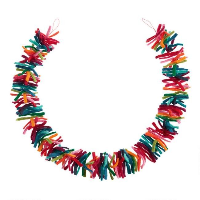 Multicolor Strand Felt Garland | World Market