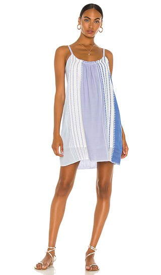 Eshal Mini Dress in Cornflower Blue | Revolve Clothing (Global)