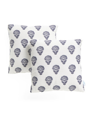 18x18 2pk Indoor Outdoor Print Pillow | TJ Maxx