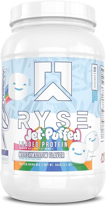 RYSE Loaded Protein Powder - Jet-Puffed Marshmallow - 25g Whey Protein Isolate & Concentrate with... | Amazon (US)