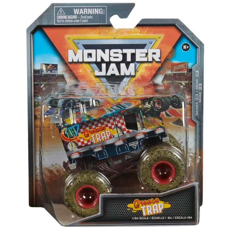 Monster Jam Grease Trap - 1:64 Scale Monster Trucks, Girl and Boy Toys | Walmart (US)