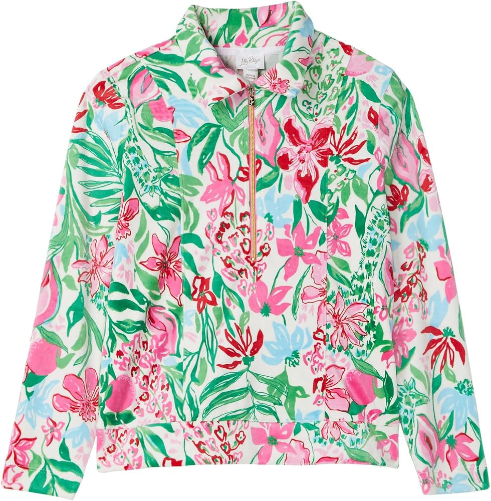 Lilly Pulitzer Girls' Mini Eleni Velour Pullover (Toddler/Little Kid/Big Kid) | Amazon (US)