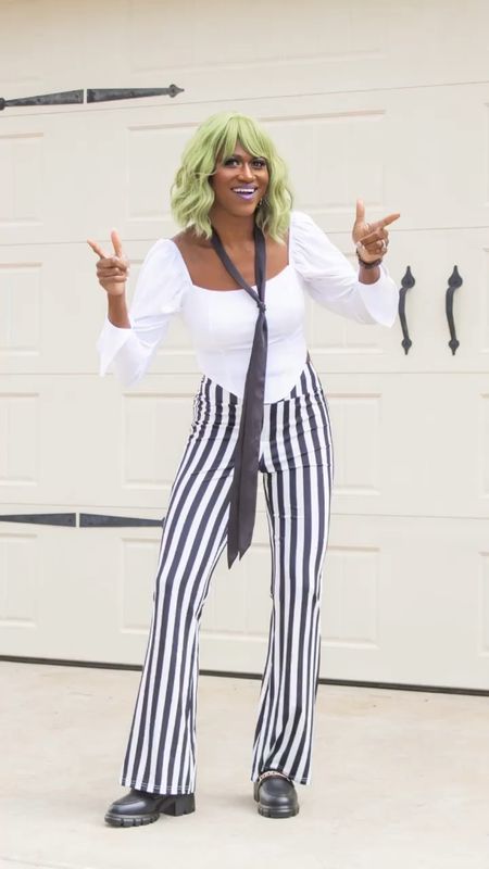 💜💚👻 IT’S SHOWTIME!!! 👻💚💜

Beetlejuice, but make it fashion! Lol 😆🪲🧃 My favorite thing about creating costumes for Halloween is using your everyday clothes or just more fashion forward pieces. If Beetlejuice was in a pop/rock band, this is what I’d imagine it would look like! Lol 🤷🏾‍♀️😂

#LTKSeasonal #LTKstyletip #LTKHalloween