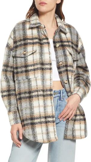 Good American Plaid Shacket | Nordstrom | Nordstrom