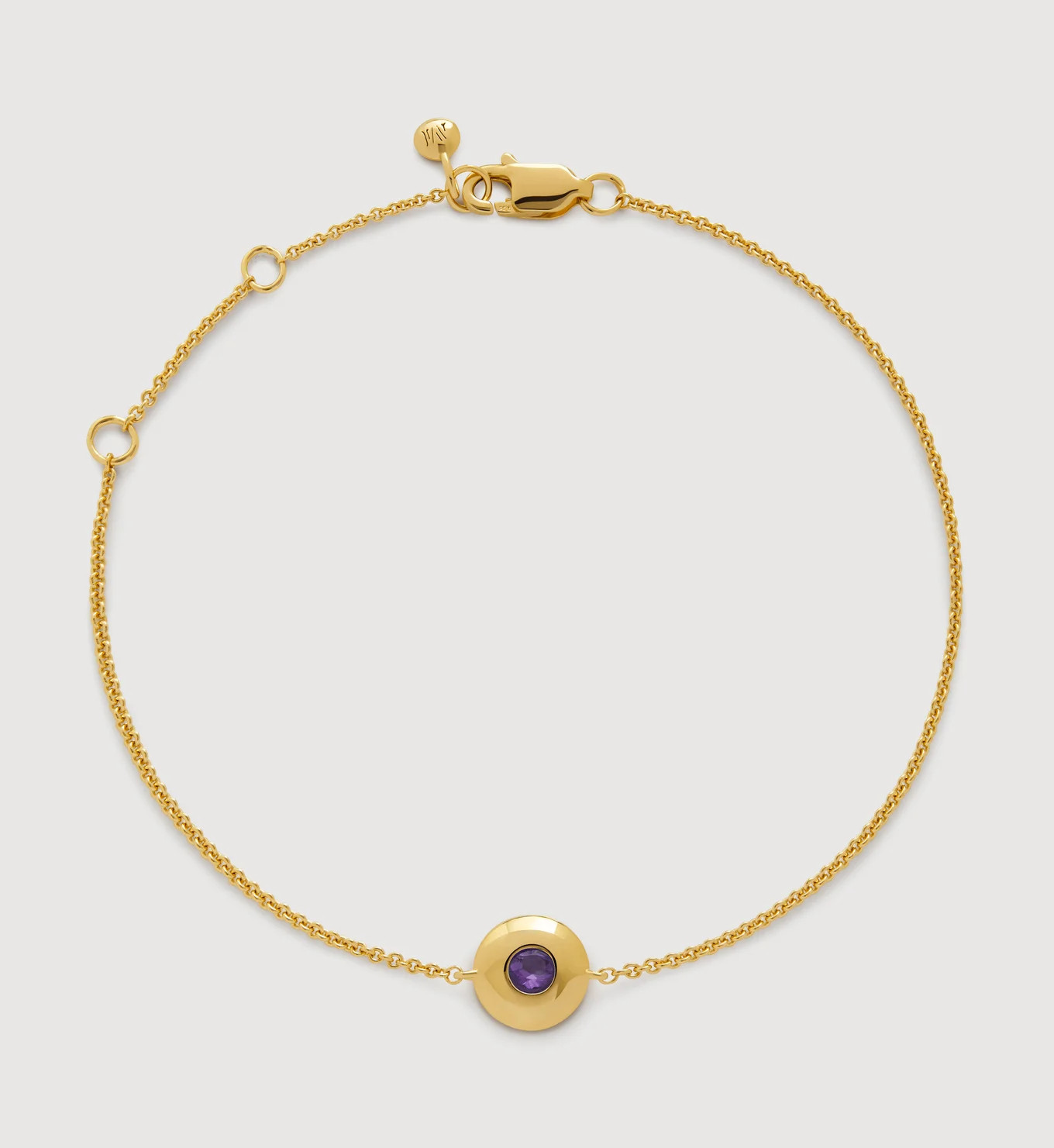 February Birthstone Chain Bracelet | Monica Vinader (US)