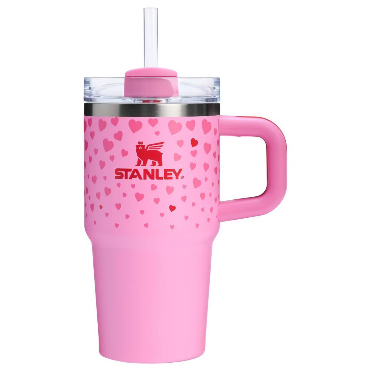 Stanley 20 oz Stainless Steel H2.0 Flowstate Quencher Tumbler with handle - Valentine's Day | Target