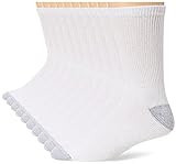 Hanes mens Crew Socks, 12Pack athletic socks, White, size 6-12 US | Amazon (US)