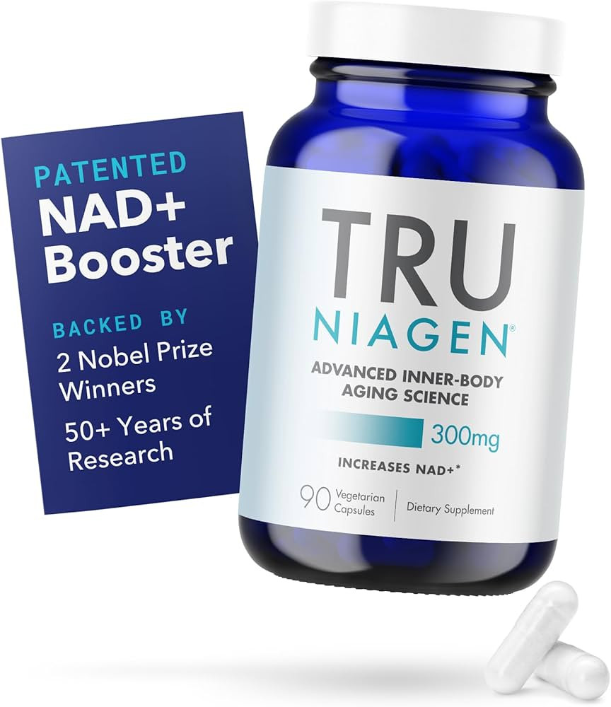 TRU NIAGEN Patented NAD+ Supplement for Anti Aging and Cell Regeneration, 300 mg Niagen, 90 Servi... | Amazon (US)