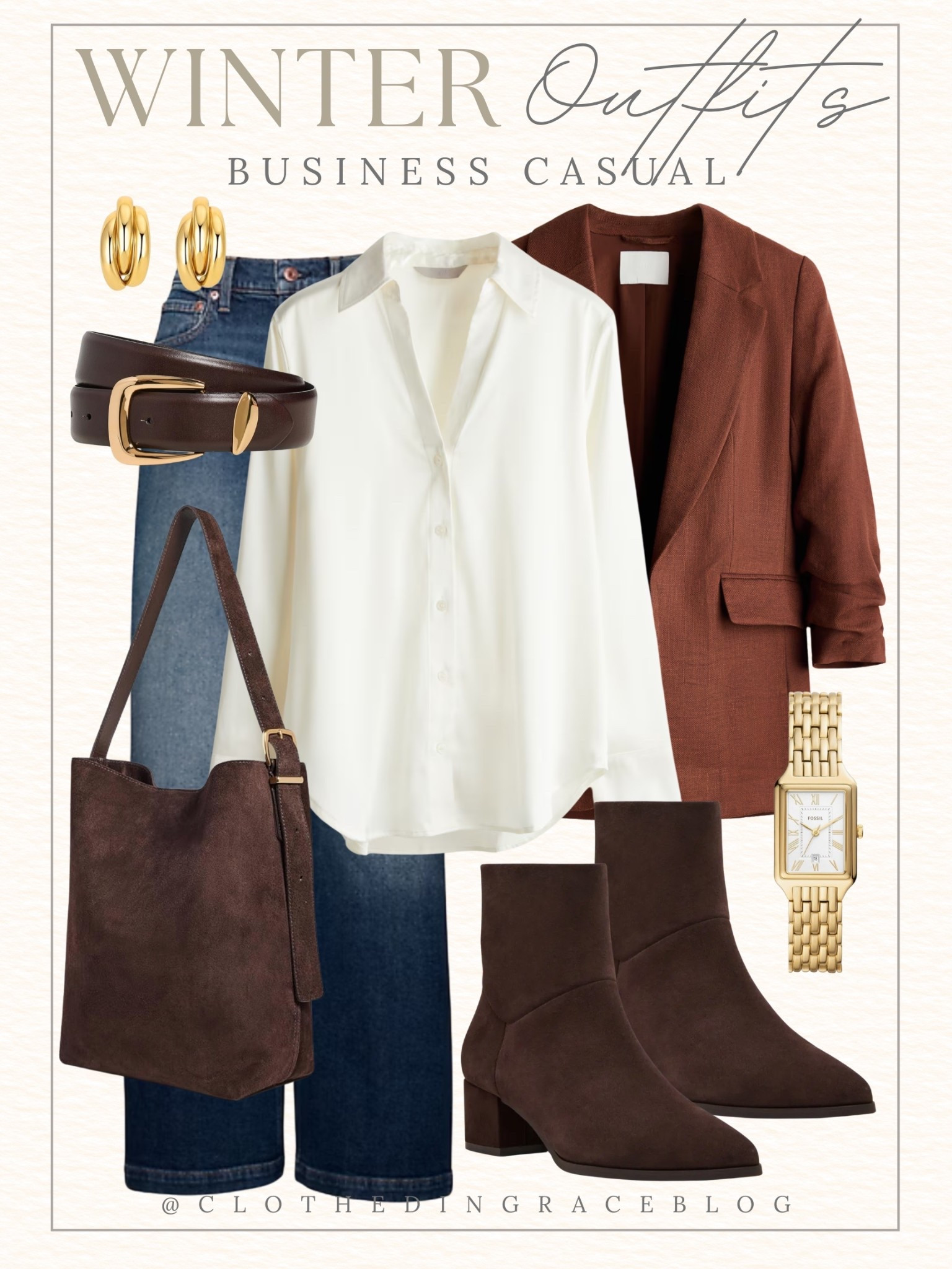 Classy business casual style 