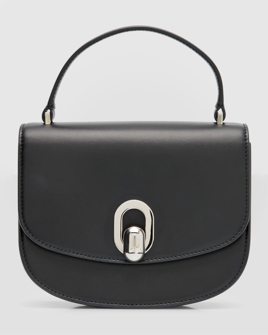 Tondo Mini Leather Top-Handle Bag | Neiman Marcus
