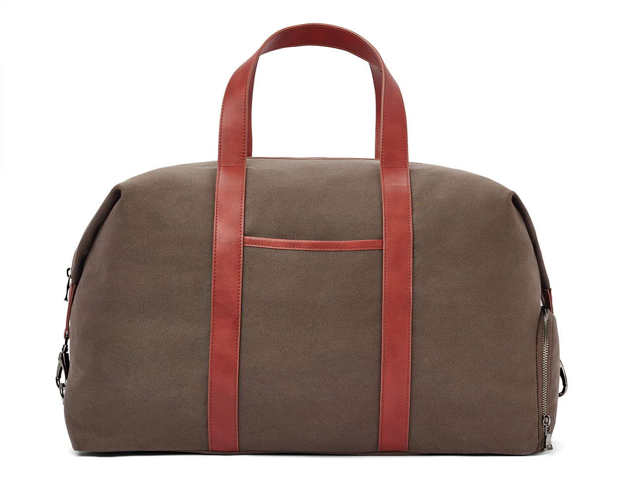 The Byers Duffel Bag Cotton Twill: Scotch Green | Holderness & Bourne