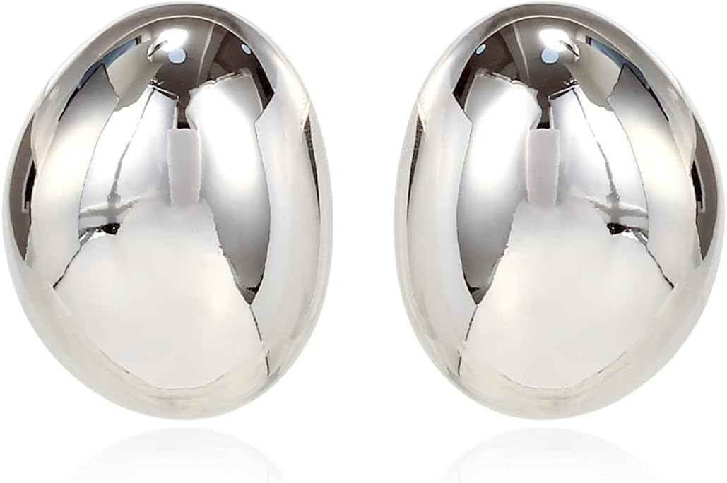 KELMALL 14K Gold Hoop Earrings for Women, Hypoallergenic Chunky Teardrop Round Non Tarnish Drop S... | Amazon (US)