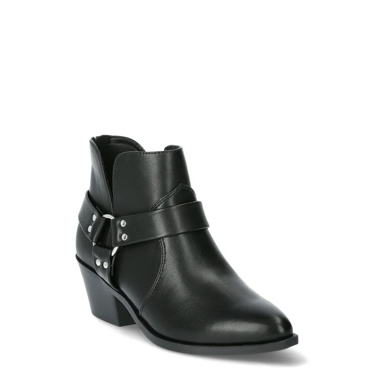 Time and Tru Women's Harness Ankle Boots, Sizes 6-11 - Walmart.com | Walmart (US)