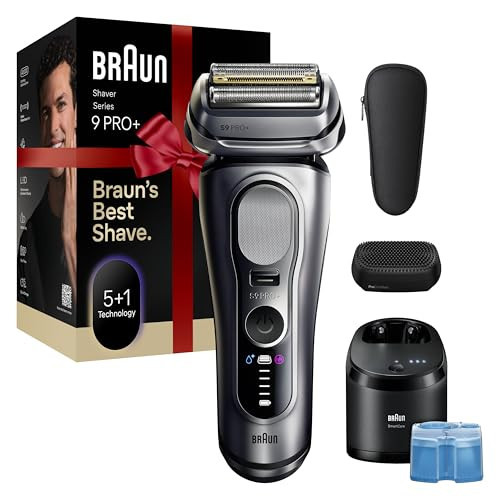 Braun Series 9 PRO+ Electric Shaver, Pro SensoAdapt, 6in1 SmartCare Center, 9697CC, Silver, Holiday Gifts for Men | Amazon (US)