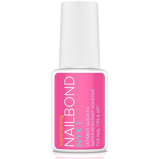 Super Strong Nail Glue for Acrylic Nails, Nail Tips and Press On Nails (8ml) NYK1 Nail Bond Brush... | Amazon (US)